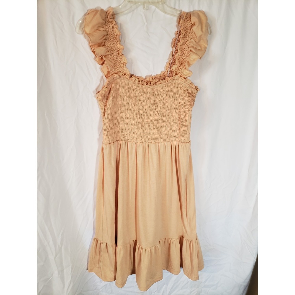 Women's Peach Smocked Sundress Size M